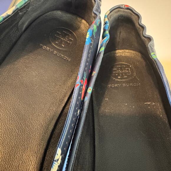 Tory Burch | 10 | women's floral Minnie travel ballet flats - Picture 7 of 10